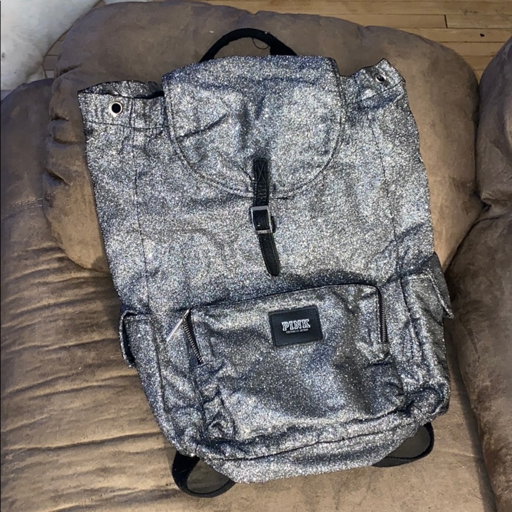 PINK silver sparkly bag